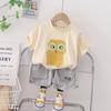 Terno do bebê Verão Shorts de manga curta Conjunto de duas peças Desgaste de verão infantil Fino Menino Novo Desgaste Infantil Roupas Infantis da Moda