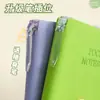 Caderno de Capa Dura Inglês com Pautas, Caderno Portátil Mini de Bolso, Caderno com Capa de Couro