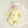 Roupas para Bebê Recém-Nascido para Primavera, Outono e Inverno, Algodão Puro, 0-3 Meses, Macacão Fino de Base, Macacão para Bebê Recém-Nascido