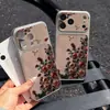 Estuche Sombra de Disco Amor Rosa para Apple 18 Pro Max, Se Transforma Instantáneamente en un Estuche de Cuero para Teléfono, Cobertura Completa para 15/14, Estuche de Alta Gama de Moda para 17