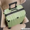 Maleta Silenciosa de Lujo Ligero tipo Avión con Marco de Aluminio, Ruedas Universales, Maleta con Candado de Contraseña para Estudiantes, Maleta de Viaje para Mujer, Maleta de Mano de 20 pulgadas al por Mayor