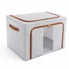 Pequeña Cesta Plegable de Acero al Descubierto Estilo Chanel Caja Organizadora de Ropa Interior Ropa Ropa de Cama Calcetines para Armario del Hogar