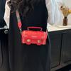 2025 Nueva Popular Color Sólido Casual Bolsa Pequeña Bolso de Mujer Correa Ancha para el Hombro Bandolera de un Solo Hombro Bolso Cuadrado Pequeño de Moda