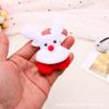 Accesorios de Regalo de Navidad Colgante de Dibujos Animados Ultrasónico Papá Noel Muñeco de Nieve Alce Accesorios Anillo a Presión Decoración Venta al por Mayor