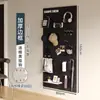 Estantería de Tablero Perforado para Sala de Estar Almacenamiento en Toda la Pared Puerta de Entrada Tablero Colgante para Entrada Decoración de Pared Tablero Perforado de Metal