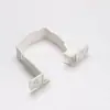 Accesorios para Canaleta Cuadrada de PVC, Canaleta para Agua de Lluvia, Canalón de Drenaje de Plástico, Recogida de Agua de Aleros, Soporte para Bajante, Abrazadera para Tubería de Alcantarilla