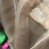 Tela de organza arrugada brillante, suave y lustrosa, material para vestido Hanfu de diseñador, DIY hecho a mano, fina con textura plisada
