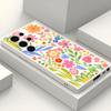 Funda de Teléfono Pintada con Flores Más Vendida en Aliexpress S25Ultra Funda Anticolisión A71 Funda de Silicona S23 Agujero de Precisión Funda de Cobertura Total