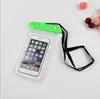 Natación en la playa Pantalla táctil Carcasa de buceo Adecuada para Apple 6.5 pulgadas Pvc Transparente Impermeable Luminiscente Fluorescente Bolsa Impermeable para Teléfono Móvil