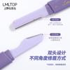 LMLTOP Más Vendido Caperucita Roja Cuchillo para Cejas de Doble Punta de Doble Uso Cubierta de Almacenamiento con Red Protectora Cuchillo Macro para Raspar Cejas