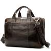 Maletín de cuero Marute para hombre, bolso de mano vintage para hombre, cuero de cera de aceite, capacidad grande, bolso de negocios horizontal