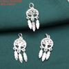Accesorios cuadrados con diseño de mariposa y árbol pequeño de plata de ley S925, estilo retro, antiguo, liso, hecho a mano, con cuentas, joyería