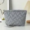 Bolsa de Cosméticos Acolchada Transfronteriza Bolso de Mano en stock Estuche para Lápices Estilo Japonés Simple Gran Capacidad Alto Valor Cuadros Almacenamiento