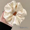 Goma de Pelo de Encaje a Cuadros Coreana para Mujer 2025 Nueva Goma de Pelo Estilo Ins Accesorio para Moño Grande Flor para el Cabello