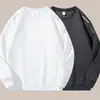 Sudadera de otoño e invierno para hombre, corte holgado, cuello redondo, sin capucha, manga larga, top versátil de moda, chaqueta sin capucha