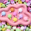 Mini Brinquedo de Comida Marshmallow Capa de Celular Decoração de Bolsa Decoração de Mesa Grampo de Cabelo Elástico de Cabelo Acessórios de Resina DIY