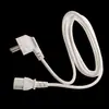 Cable de Alimentación Blanco Estándar Europeo de Tres Pines Sufijo Cable de 3 Conductores 0.75 Estándar Europeo C13 Cable de Enchufe Estándar Europeo VDE/Coreano