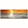 Pintura al óleo de paisaje de puesta de sol de playa natural de venta caliente transfronteriza sin marco pósteres e impresiones de la costa pintura de decoración para el hogar de la sala de estar