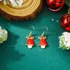 Joias Populares Transfronteiriças Europeias e Americanas Populares Brincos de Sino de Natal Design de Nicho Árvore de Natal Brincos de Cereja