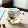 Taza de té de vidrio de silicio Gaopeng, taza de agua, taza de té con tapa y filtro, taza al por mayor