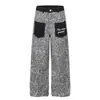 Jia Yiku 26 Nuevos Jeans Retro Americanos Sueltos con Estampado de Leopardo Personalidad Fresca Urbana Corte Limpio Pantalones de Pierna Ancha Hombres Mujeres