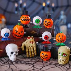 Adornos de Halloween Transfronterizos Broma Llaveros Divertidos de Calabaza Esqueleto Pequeños Regalos Juguetes de Halloween de Cuerda