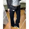 Jeans de mujer de tiro bajo retro para comercio transfronterizo, talla grande, abotonados, pantalones largos elegantes, diseño recto holgado, pierna ancha con efecto de caída