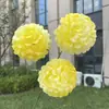 Flor Artificial Bola de Nieve Tiramisú de 3 Cabezas Boda Decoración del Hogar Flor Falsa Venta al por Mayor