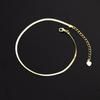 Tobillera de Cadena Hueso de Serpiente Sencilla y de Moda Estilo Japonés y Coreano de Plata S925 Nalan Verano Elegante y Único Joyería para el Pie S4690