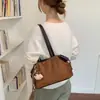 Bolso Boston de gamuza nuevo 2026, estilo francés, moderno, retro, versátil, con sensación de alta gama y gran capacidad, diseñado como bolso cruzado
