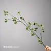Flores artificiais em tons de verde, de haste única, para decoração de local de casamento, decoração de salão de casamento de luxo, arranjos florais de plástico