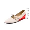 Zapatos Mary Jane de tacón alto estilo francés 1516-1 para mujer, nuevos zapatos de tacón bajo versátiles de punta con correa