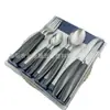 Fabricante Personalizado Sudamericano Brasileño Bajo Precio Juego de 25 Piezas Juego de 17 Piezas Botella de Vidrio Bandeja de Ampolla Juego de Vajilla de Acero Inoxidable