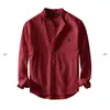 2026 Festival de Verano Y2 Amazon Transfronterizo Venta Caliente Camisa Casual para Hombre Color Sólido Cuello Mao Jersey Camisa para Viajero para Hombre