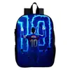 Messi Messi's Nueva Mochila Escolar para Niños Personalizable DIY Mochila para Estudiantes Niños y Niñas Mochila de Jardín de Infancia