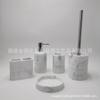 Taza de cepillo de dientes de lujo de luz nórdica baño baño kit de lavado de baño de resina de cinco piezas bandeja para cepillos de dientes