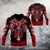 Sudadera con capucha informal para hombre, estampado 3D de calavera retro Hip Hop, nueva, transfronteriza, ventas directas de fábrica