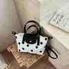 2026 Nuevo Bolso Cuadrado Pequeño Artístico Vintage Bolso Cruzado Longchamp con Diseño Único y Acabado de Lujo Bolso de Lunares para Mujer