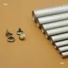 Herramienta Punzón para Remaches de Doble Cara para Artículos de Cuero y Bolsos Redondos Planos de Cabeza de Champiñón poco Profundos, Herramienta de Instalación de Remaches, Manualidades de Cuero Hechas a Mano para Bricolaje