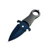 Cuchillo de Supervivencia para Exteriores, Cuchillo con Anillo para Colgar en el Cuello, Mini Cuchillo Recto Pequeño para Frutas, Cuchillo de Bolsillo Portátil con Solapa para Pantalones, Cuchillo de Garra para Defensa Personal