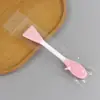 Cepillo facial de silicona de doble cabeza, cepillo para lavar la cara, palillo mezclador de mascarilla de barro, palillo cepillo de doble uso con cabeza de goma suave TPR, cepillo limpiador