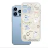 Capa de Celular Rosa com Laço Design de Animal Pintado Vazado Maçã 18Promax Case Transparente Iphoneair