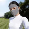 Mascarilla de Protección Solar para Mujer, Parasol de Verano para Exteriores, Máscara de Cara Completa de Alta Calidad, Protección UV, Estilo Delgado, Facekini Adelgazante