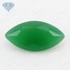 Anillo de Piedra Preciosa Huangang con Forma de Marquesa de Vidrio de Jade Verde Superficie Arenada Fondo Suelto Piedra Forma de Hoja Vidrio de Jade Malayo Verde Fondo Esmerilado