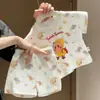 Nuevo Conjunto de Dos Piezas de Verano para Bebé Niño Unisex Estampado de Alienígena Lindo Camiseta de Manga Corta y Pantalones