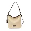 Bolso para Mujer Yuezi 2026 Verano Nueva Moda Bolso de Hombro Texturizado Moderno Elegante Bolso Cruzado Cubo para Viajes