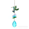 Colgante Atrapasoles de Cristal de Colibrí Adorno de Cristal de Gota de Agua Refractiva Arcoíris para Decoración de Ventana y Balcón Transfronterizo