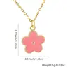 Collar con colgante de flor de explosiones transfronterizas Moda transfronteriza de Amazon bajo costo color flor geométrica cadena para la clavícula venta al por mayor