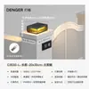 Luminária de coluna solar para exterior, à prova d'água, para jardim, porta ou quintal fechado.