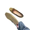 Zapatos Planos de Ballet Estilo Francés, Zapatos para Commuter de Mujer, Zapatos de Noche Vintage de Gamuza con Lazo, Primavera y Otoño 2025